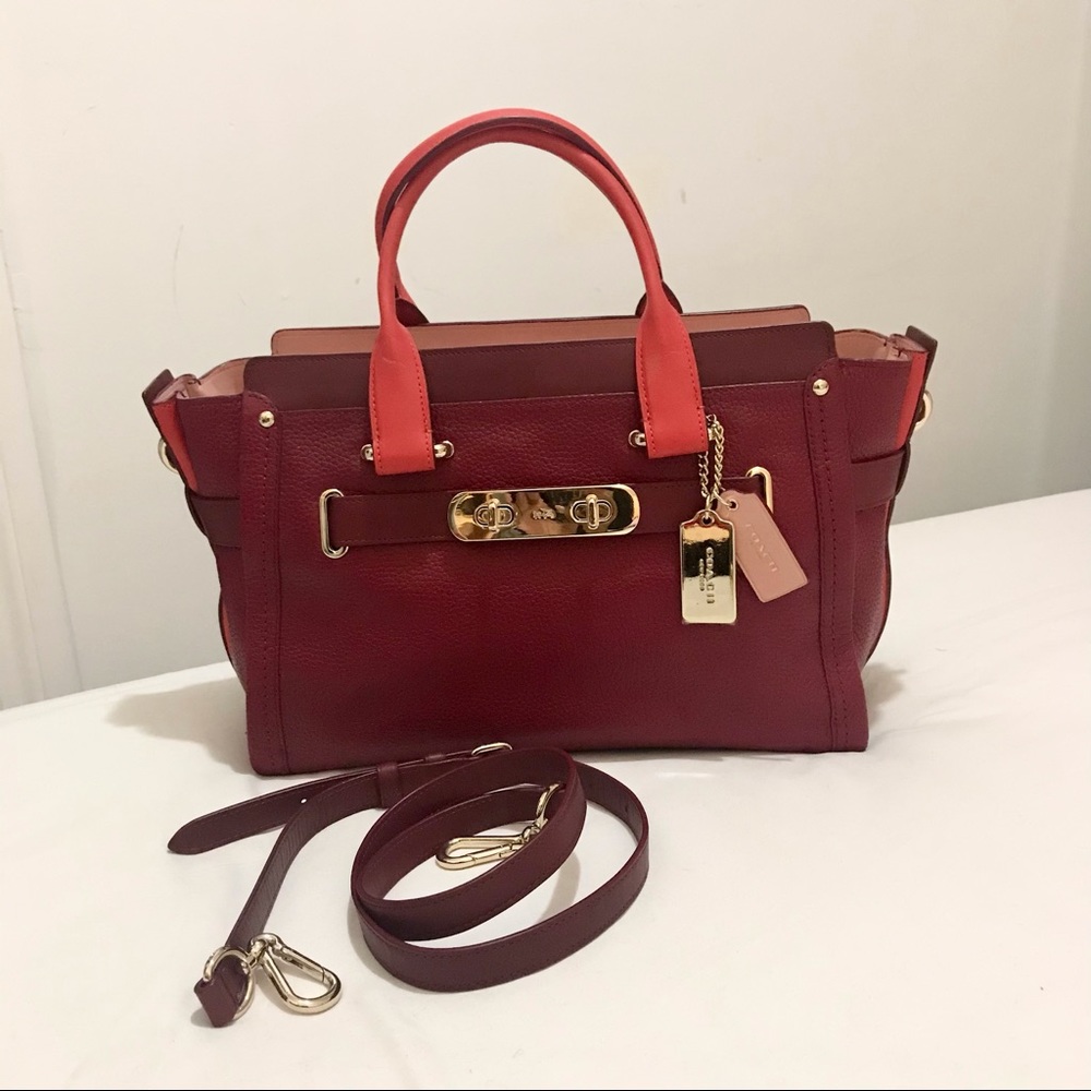 Coach Leather Tote Bag